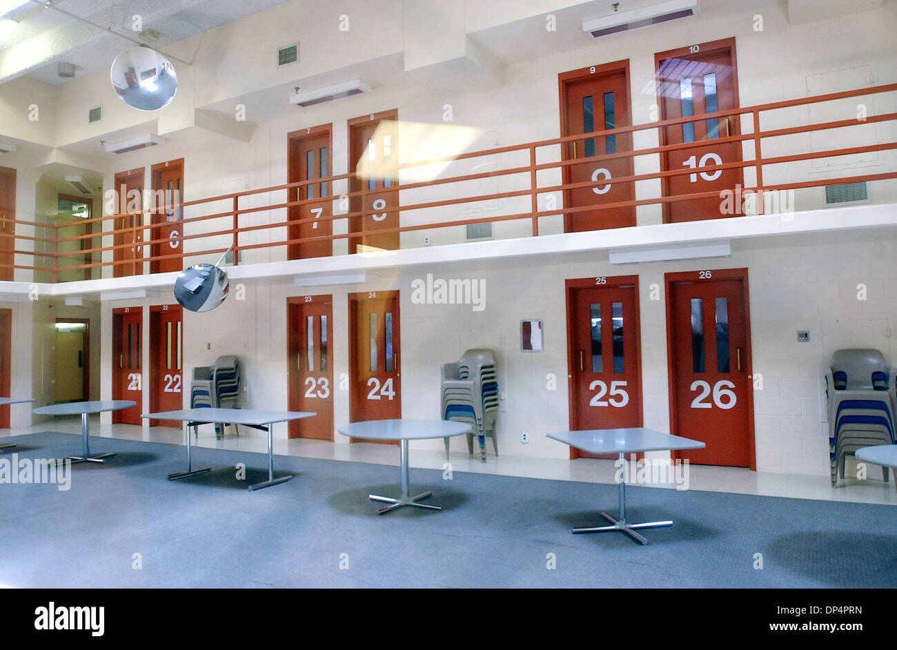 Aug 21, 2006; Boulder, CO, USA; One of the custody areas at the Boulder County Jail in Boulder Colorado that might be used to incarcerate John Mark Karr who is custody in connection with the murder of JonBenet Ramsey in 1996. Karr is currently awaiting an extradition hearing in Los Angeles California. Mandatory Credit: Photo by Paul Aiken-POOL/ZUMA Press. (©) Copyright 2006 by Paul Stock Photo