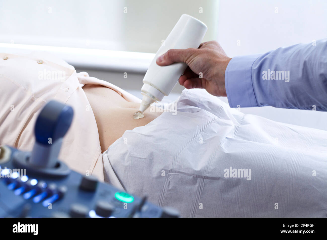 Pregnancy ultrasound scan Stock Photo