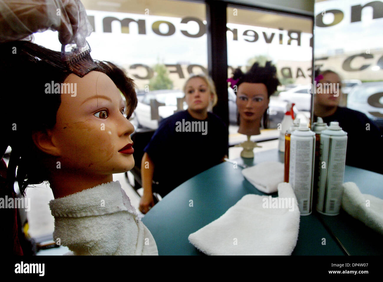 Salon Students Use Real Human Hair Training Mannequin Head Indian