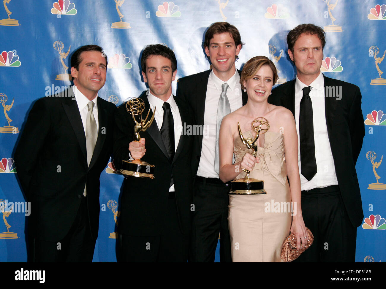 Aug 27, 2006; Los Angeles, CA, USA; Emmys 2006: Cast of 'The Office' with  the award for 'Oustanding Comedy Series' in the pressroom at the 58th  Annual Primetime Emmy Awards, held at