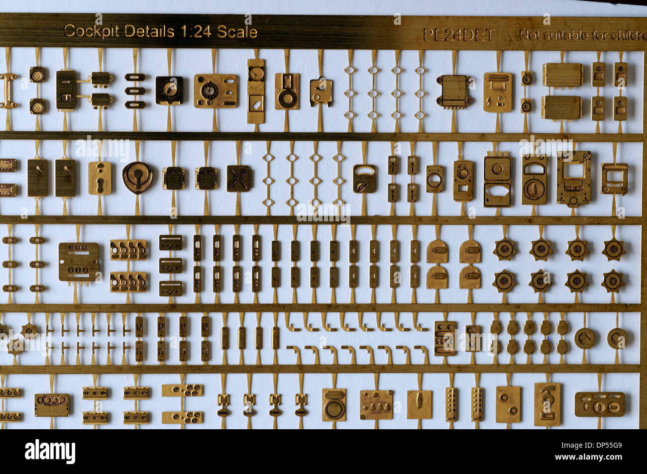 Metal Photoetched scale model parts 1/24th Scale Cockpit Details