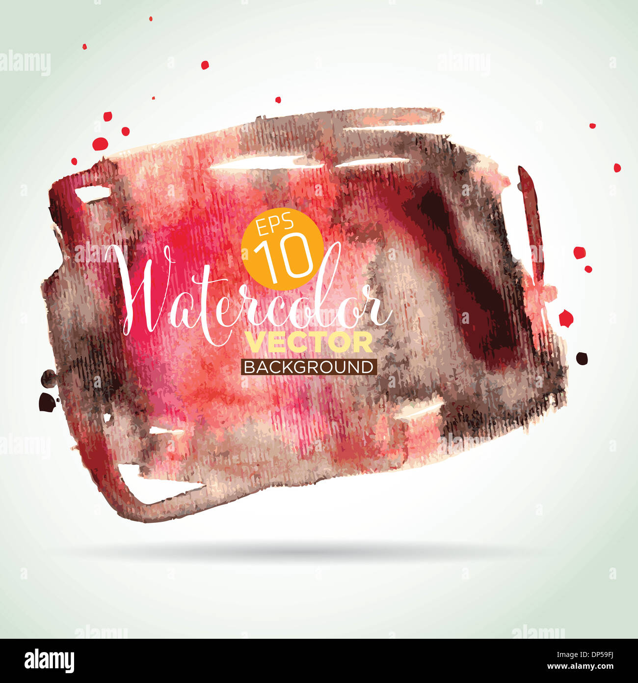 Beautifully stylized vector background with watercolor pattern and ...