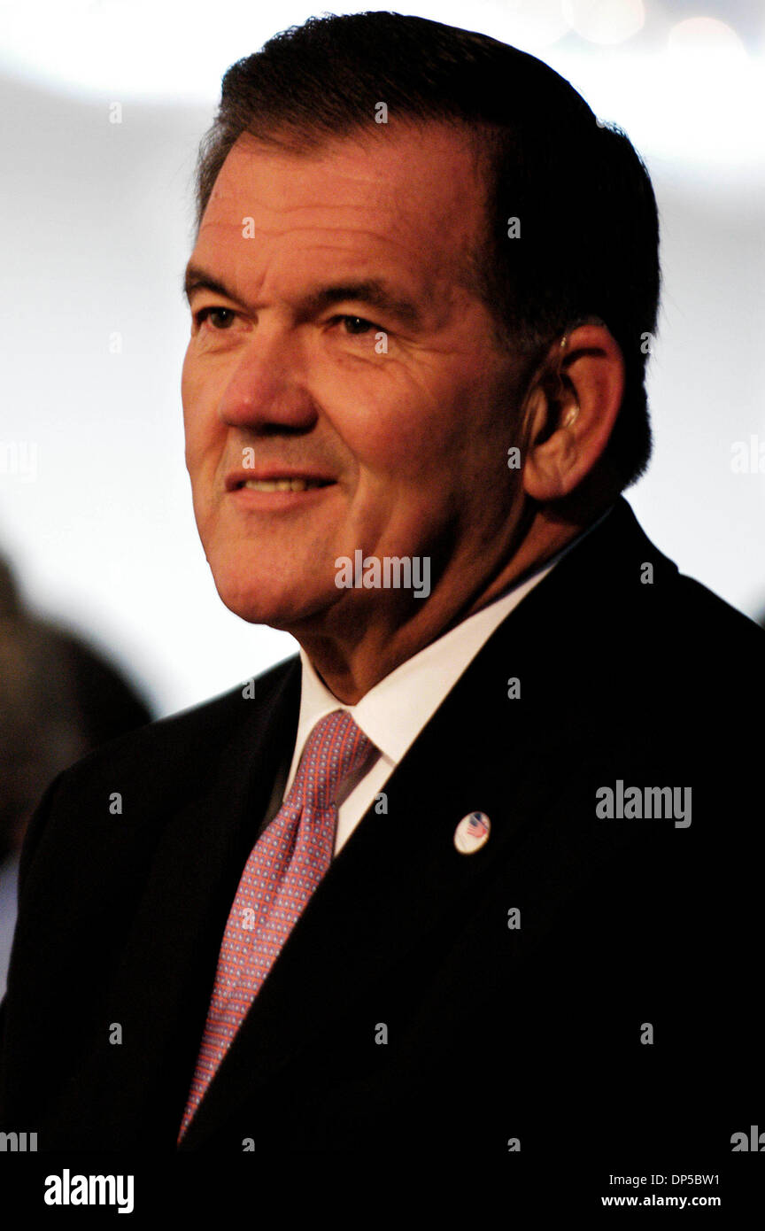 Sep 11, 2006; Shanksville, PA, USA; Former PA Governor TOM RIDGE speaks at the 5th anniversary of United Flight 93 on 9/11 a temporary memorial was set up for United Flight 93, that was thwarted by hijackers and crashed in a grassy field on September 11, 2001 in Shanksville, PA, 80 miles south of Pittsburgh.                              Mandatory Credit: Photo by C. E Mitchell/ZUMA Stock Photo