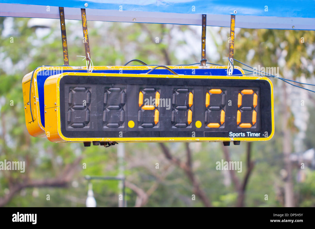 Athletics timing device. Stock Photo