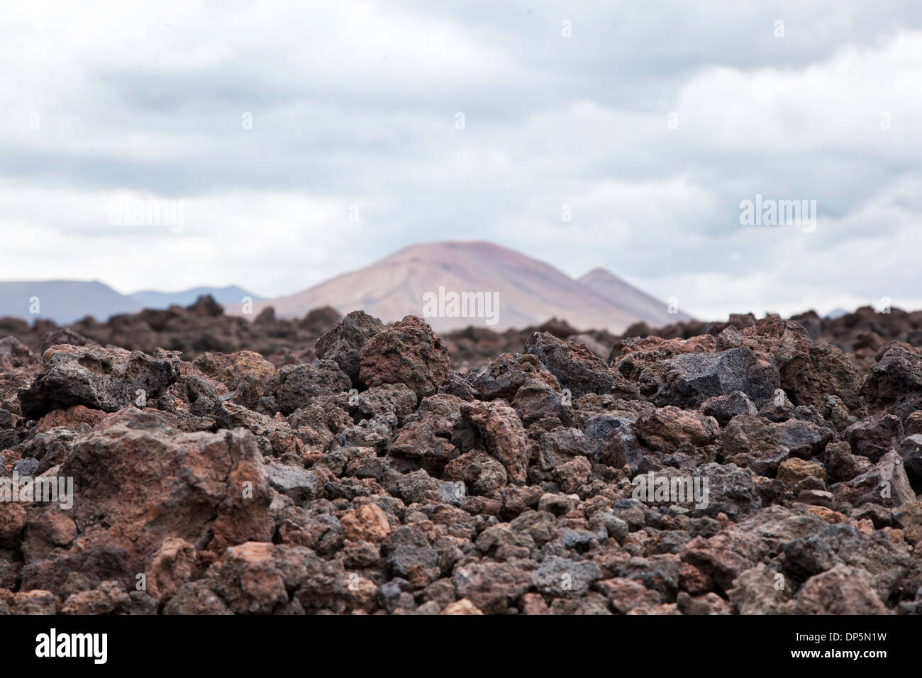 Volcanic landscape at Tenerife, Canary Islands (Spain) Stock Photo