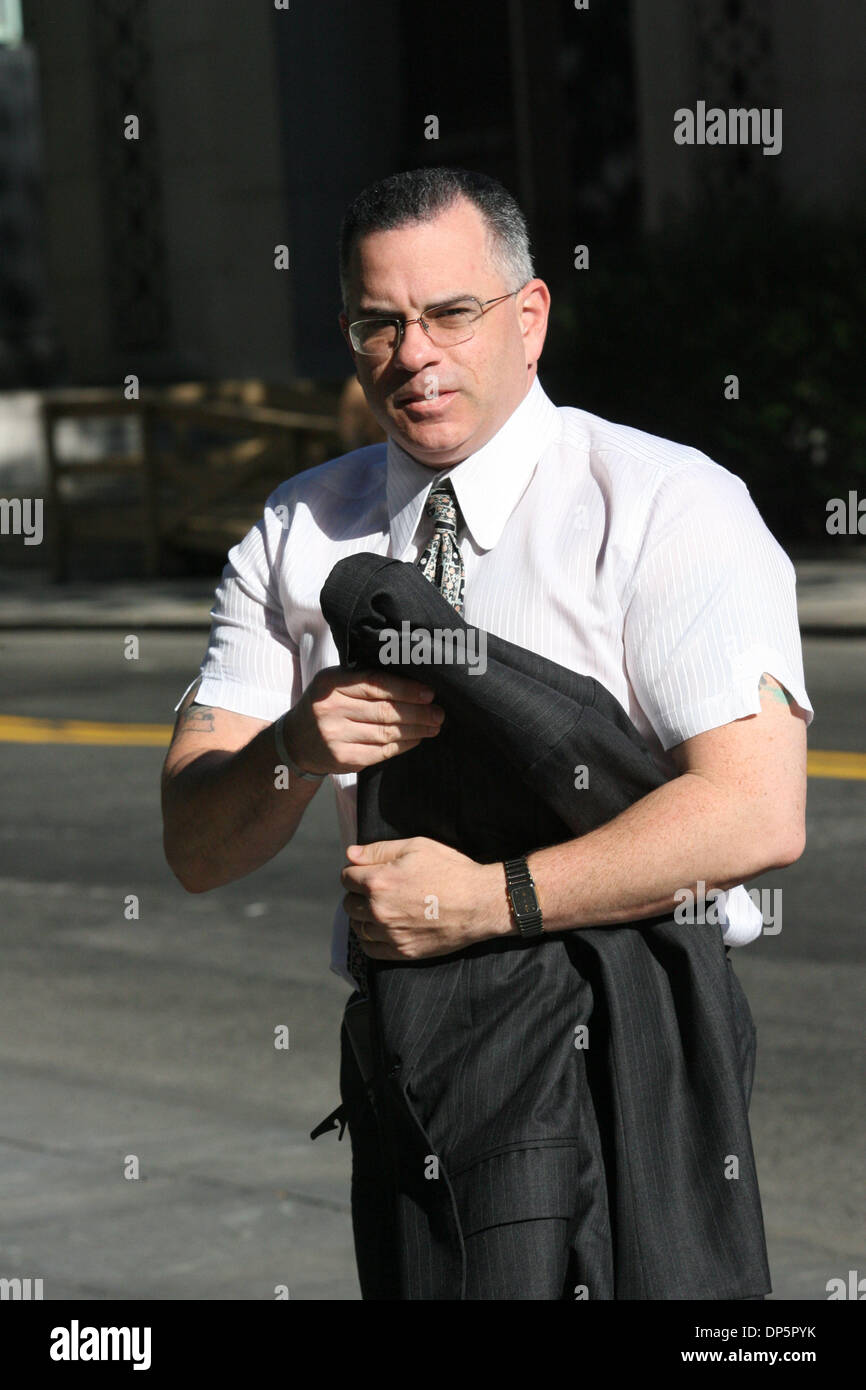 Sep 21, 2006; New York, NY, USA; JOHN 'JUNIOR' GOTTI arriving to the Manhattan Federal court where jury is deliberating his alleged racketeering trial. Mandatory Credit: Photo by Mariela Lombard/ZUMA Press. (©) Copyright 2006 by Mariela Lombard Stock Photo