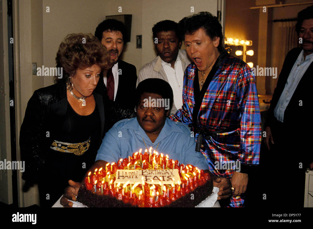 May 9, 2006 - F2288.FATS DOMINO CELEBTATES HIS 58TH BIRTHDAY. 1986
