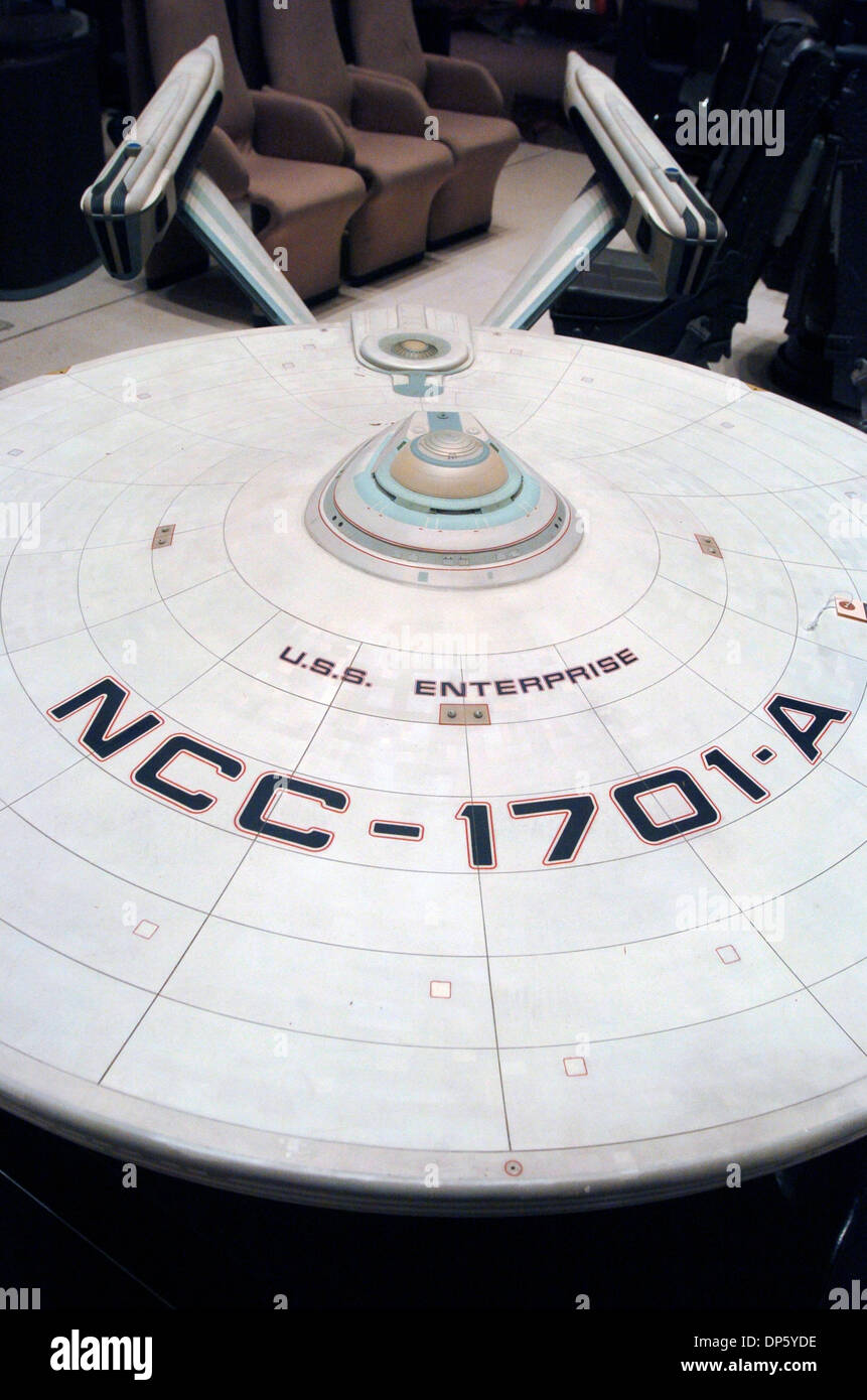 Sep 29, 2006; Manhattan, NY, USA; Enterprise-A model used in 'Star Trek: The Motion Picture', 'Star Trek II: The Wrath Of Khan', 'Star Trek III: The Search For Spock', estimated to sell for US $15,000-$25,000. In celebration of the 40th Anniversary of 'Star Trek' Christie's will hold an auction of official 'Star Trek' items from the archives of CBS Paramount Television Studios. Ite Stock Photo