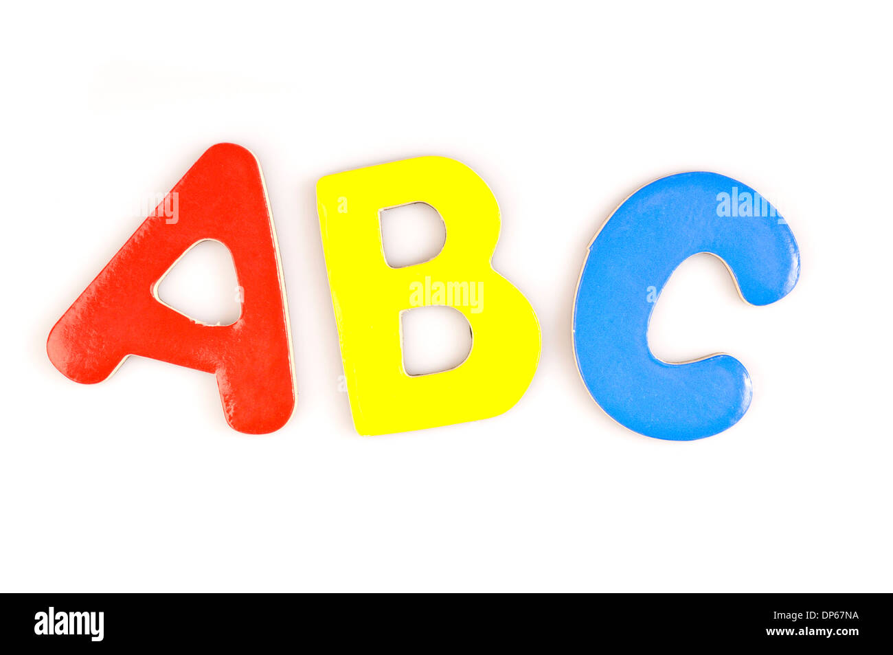 ABC toy colorful letters Stock Photo