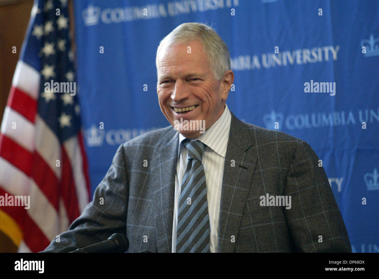 Oct 09, 2006; Manhattan, NY, USA; Professor EDMUND S. PHELPS Nobel Economics Prize winner during the press conference at Columbia University in Manhattan. Mr. Phelps, Mc Vickar Professor of Political Economy at the Columbia and Director on Capitalism and Society at the Earth Institute, was awarded the Nobel Prize in Economics by the Royal Swedish Academy of Sciences. Mandatory Cred Stock Photo