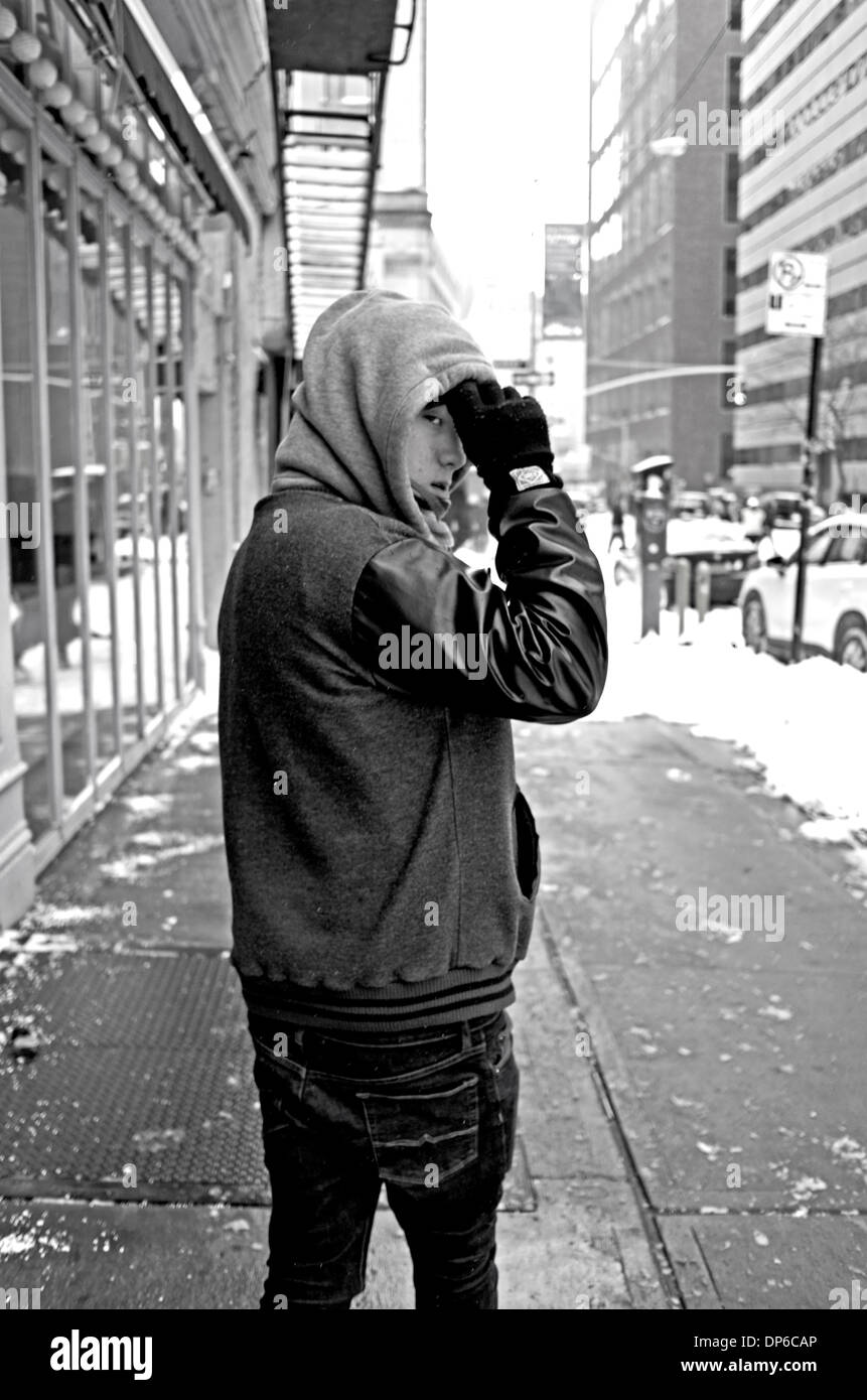 Moody teen boy hi-res stock photography and images - Alamy