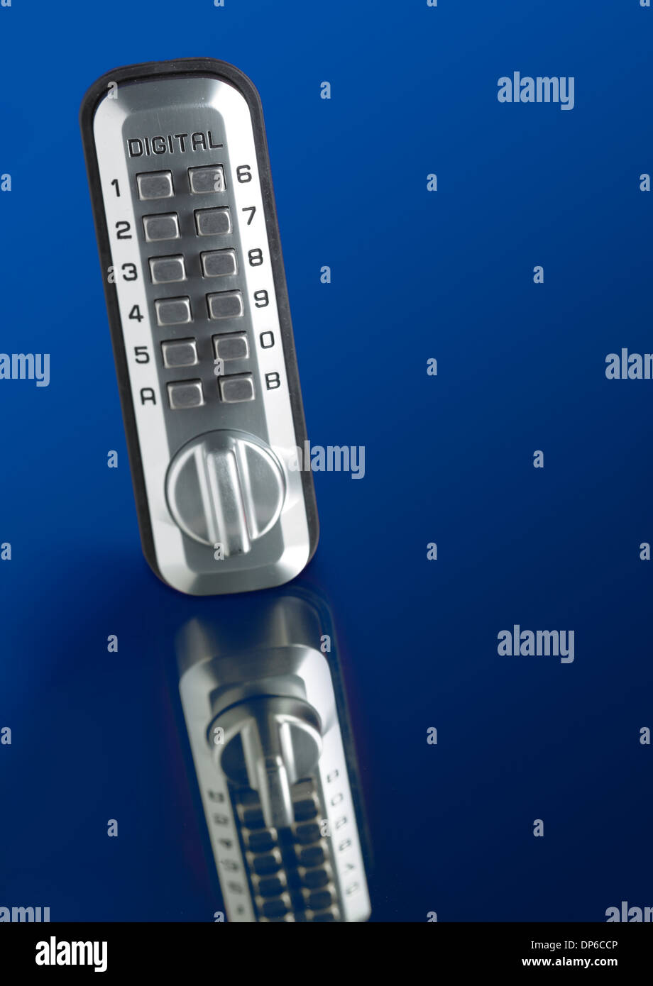 Combination door lock Stock Photo Alamy