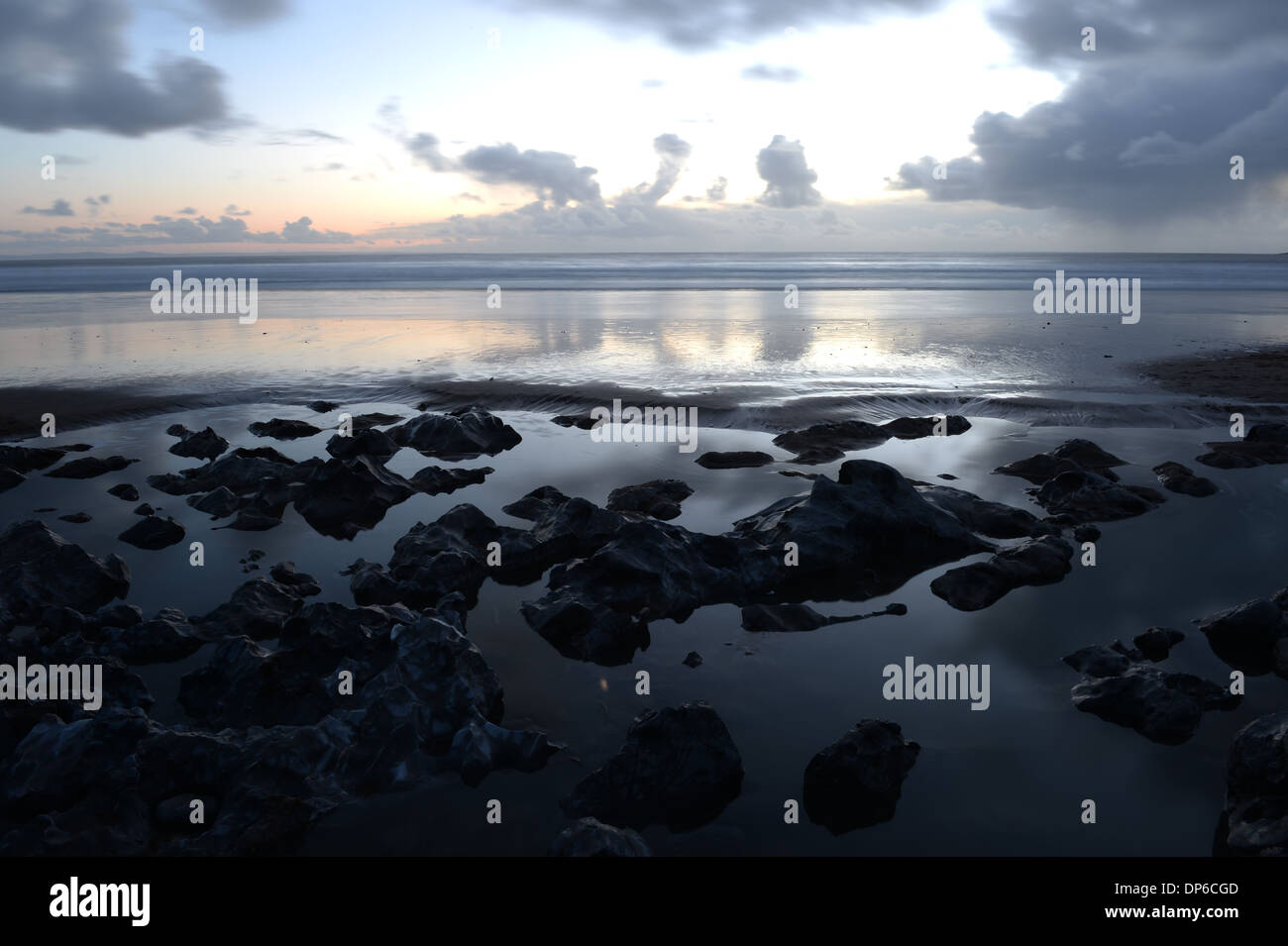 Blue pool gower hi-res stock photography and images - Alamy