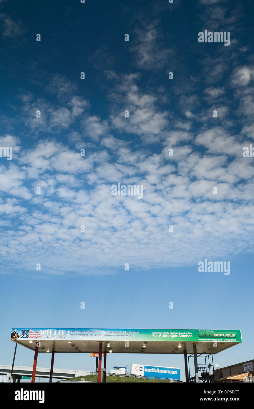 Oct 13, 2006; Wilmer, TX, USA; Vertical image showing sky with clouds