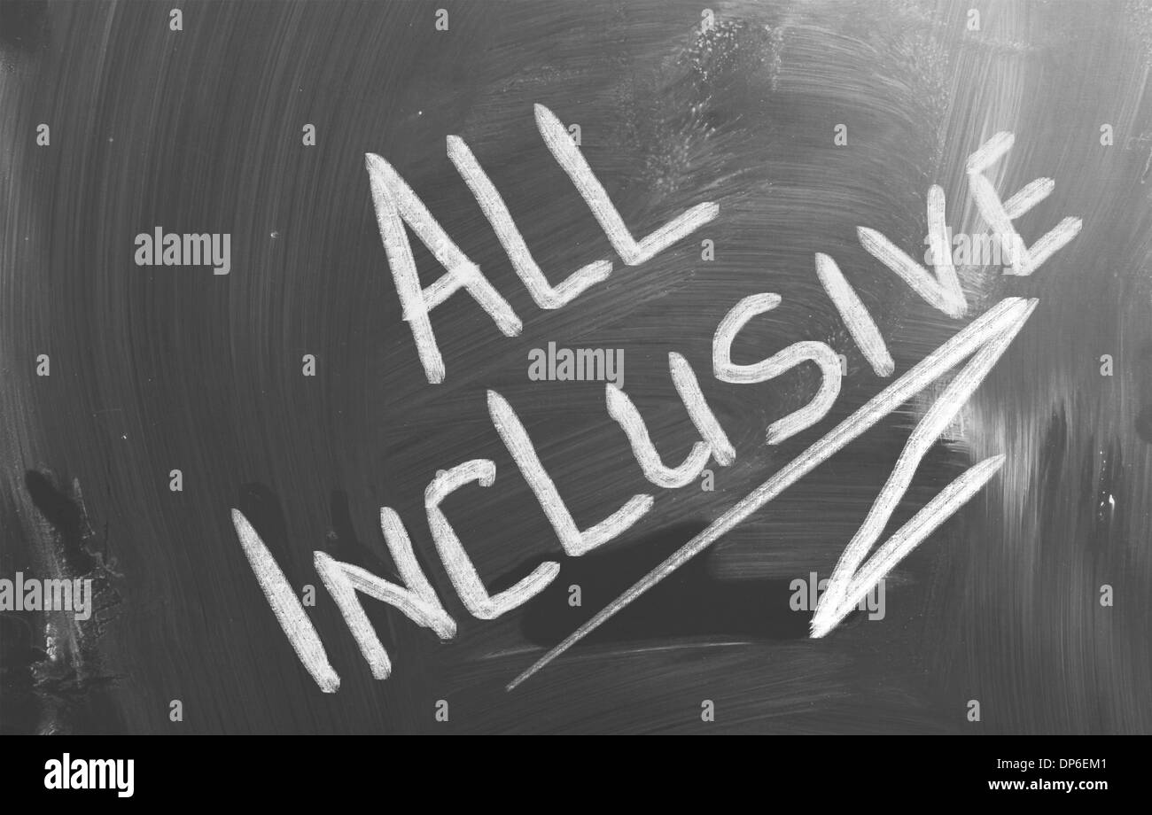 All Inclusive Concept Stock Photo Alamy