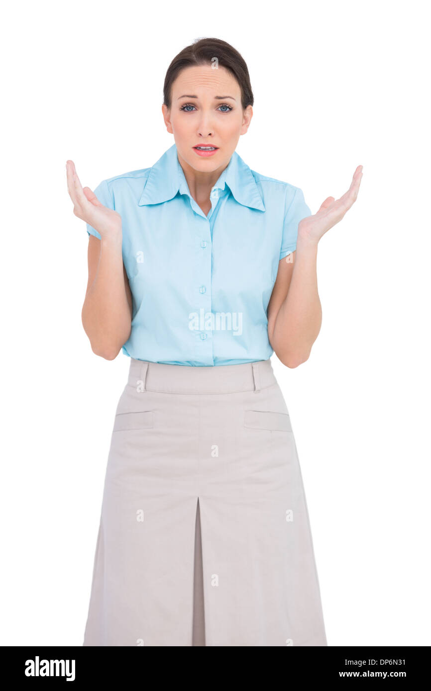 Portrait astonished woman smart hi-res stock photography and images - Alamy