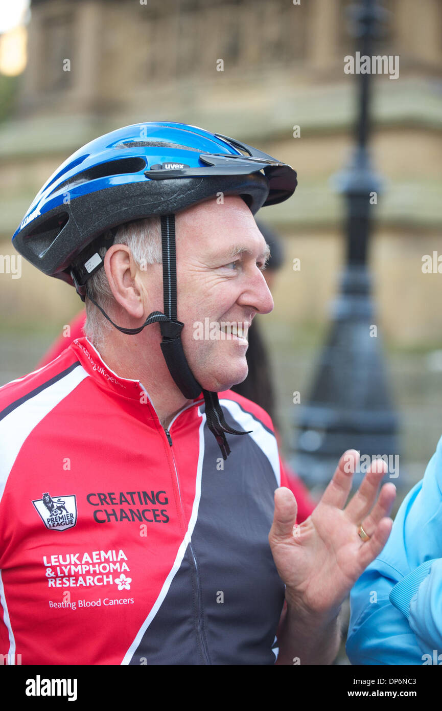 FILE PICS: PAUL GOGGINS MP. Labour MP Paul Goggins has died aged 60, just over a week after he collapsed while out running. Picture taken 9th Septemeber 2012 cycling for charity. Photograph by Howard Barlow/Alamy Live News Stock Photo