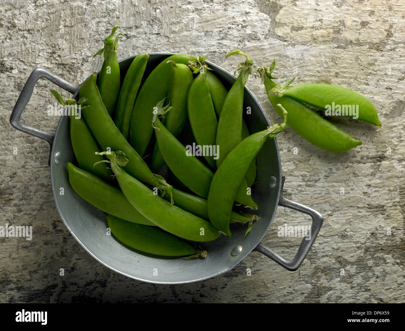 Mangetout peas Stock Photo