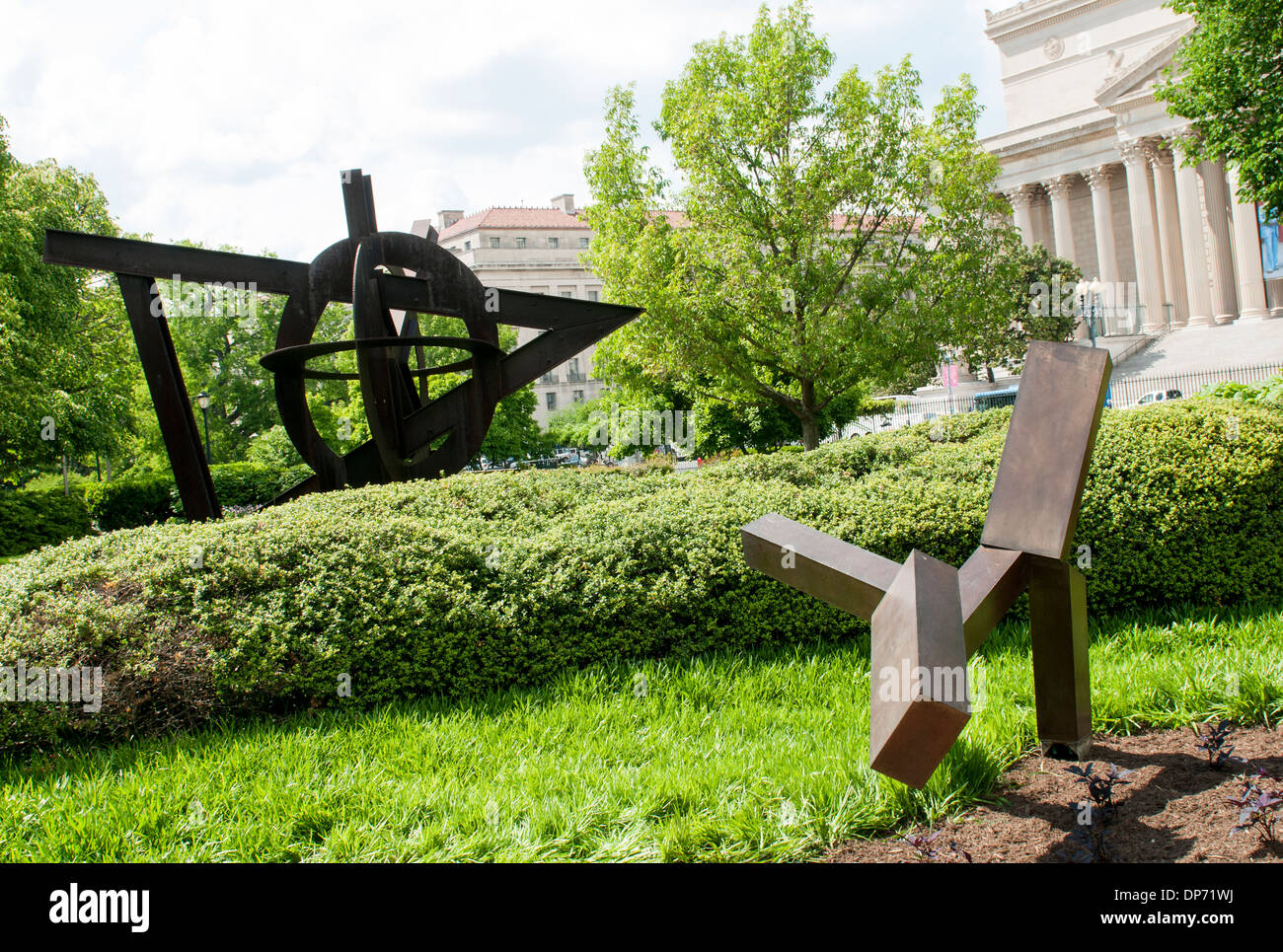 The National Gallery of Art Sculpture Garden in Washington DC, USA Stock Photo