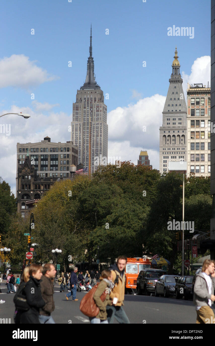 Oct 29, 2006; New York, NY, USA; Street scene in New York City with the