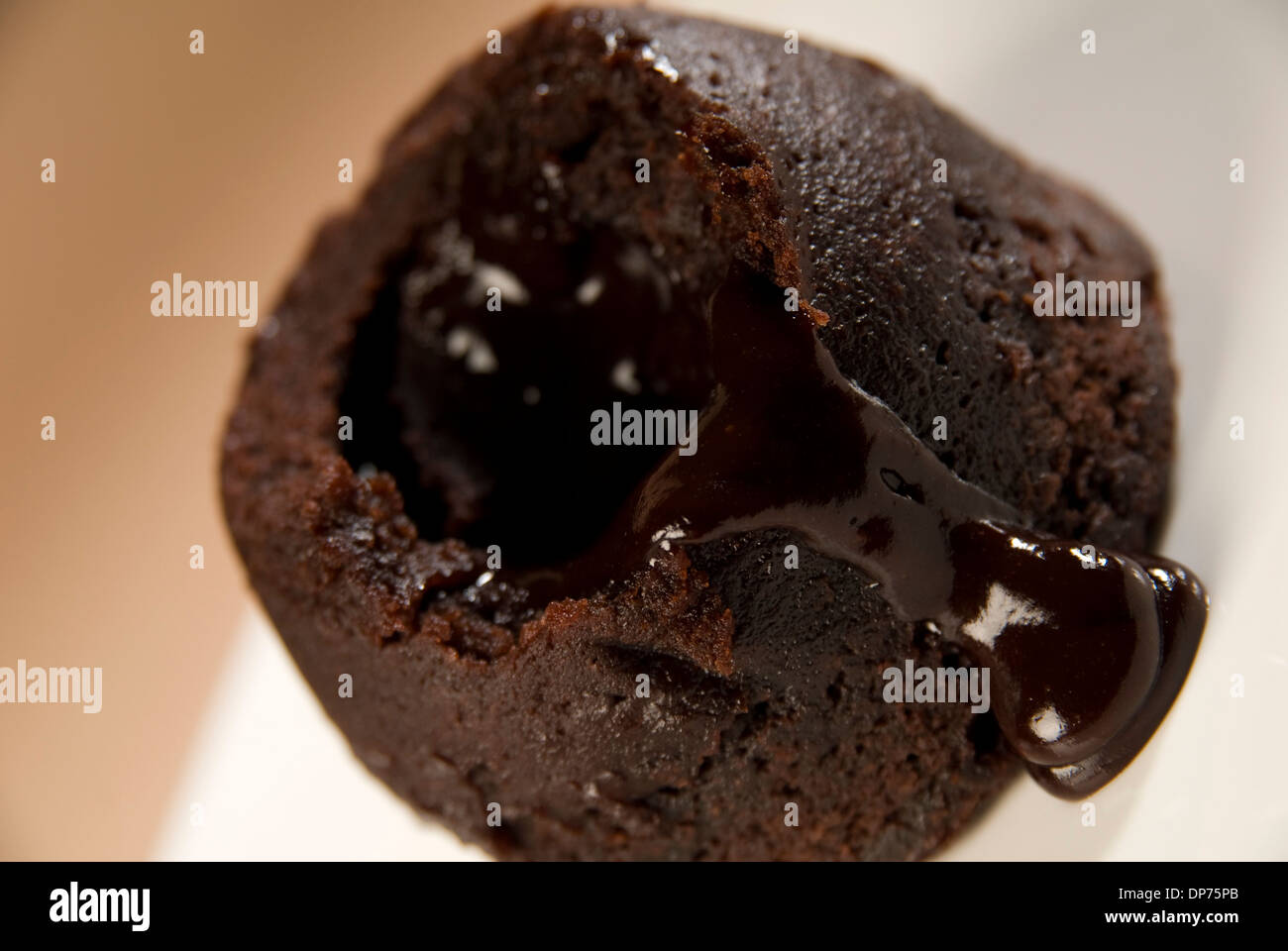 Chocolate Pudding Stock Photo