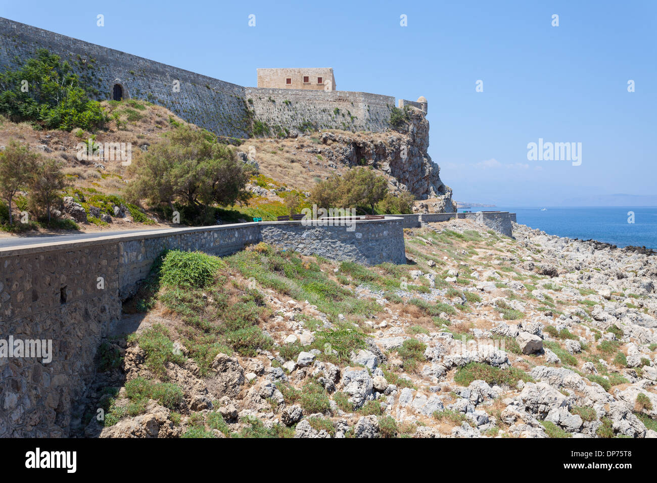 Venetian fortress in Rethymno, Crete Island, Greece Stock Photo