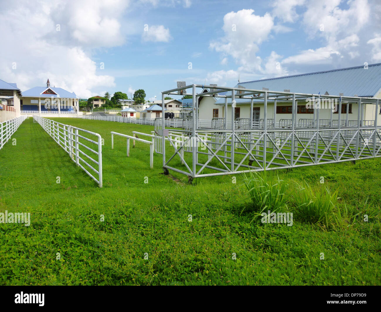 Goat racing track, Buccoo Integrated Facility, Buccoo, Tobago, Trinidad and Tobago, October Stock Photo