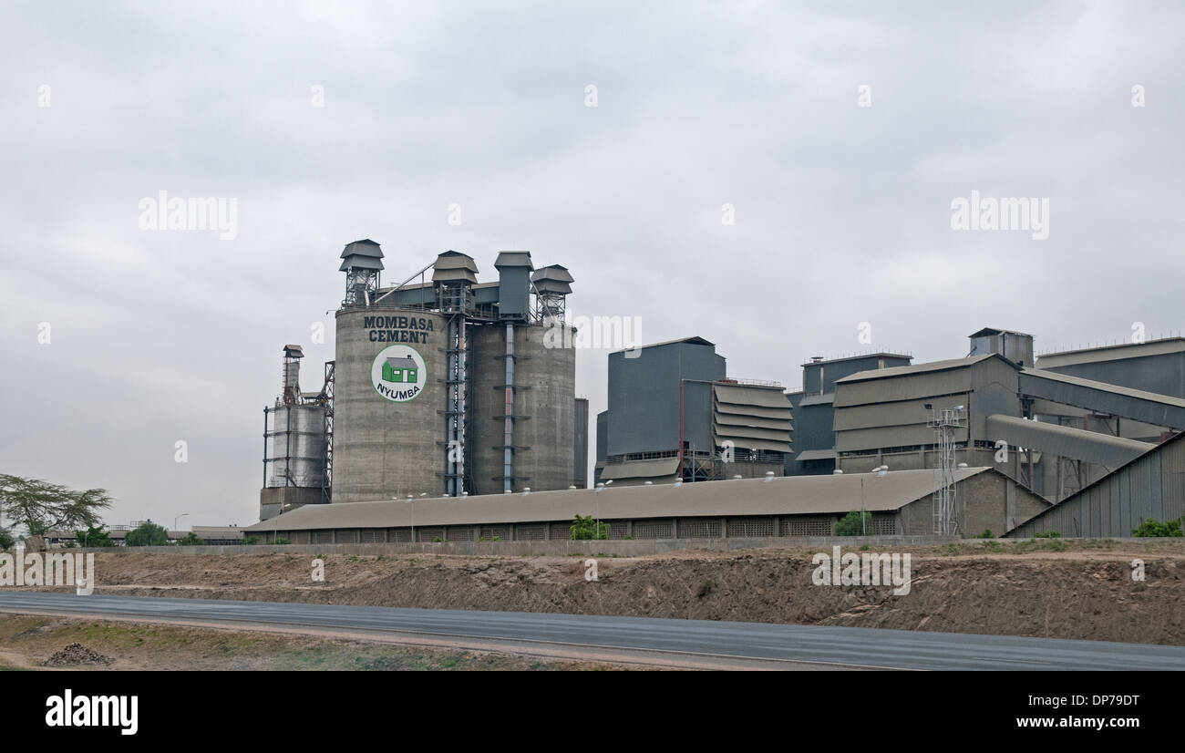 Athi River Factory of Mombasa Nyumba Cement on Nairobi Namanga Road Athi River Kenya Africa Stock Photo