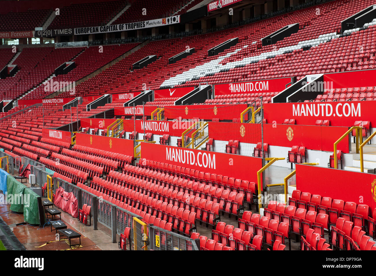 Old trafford pitch and seating hi-res stock photography and images - Alamy