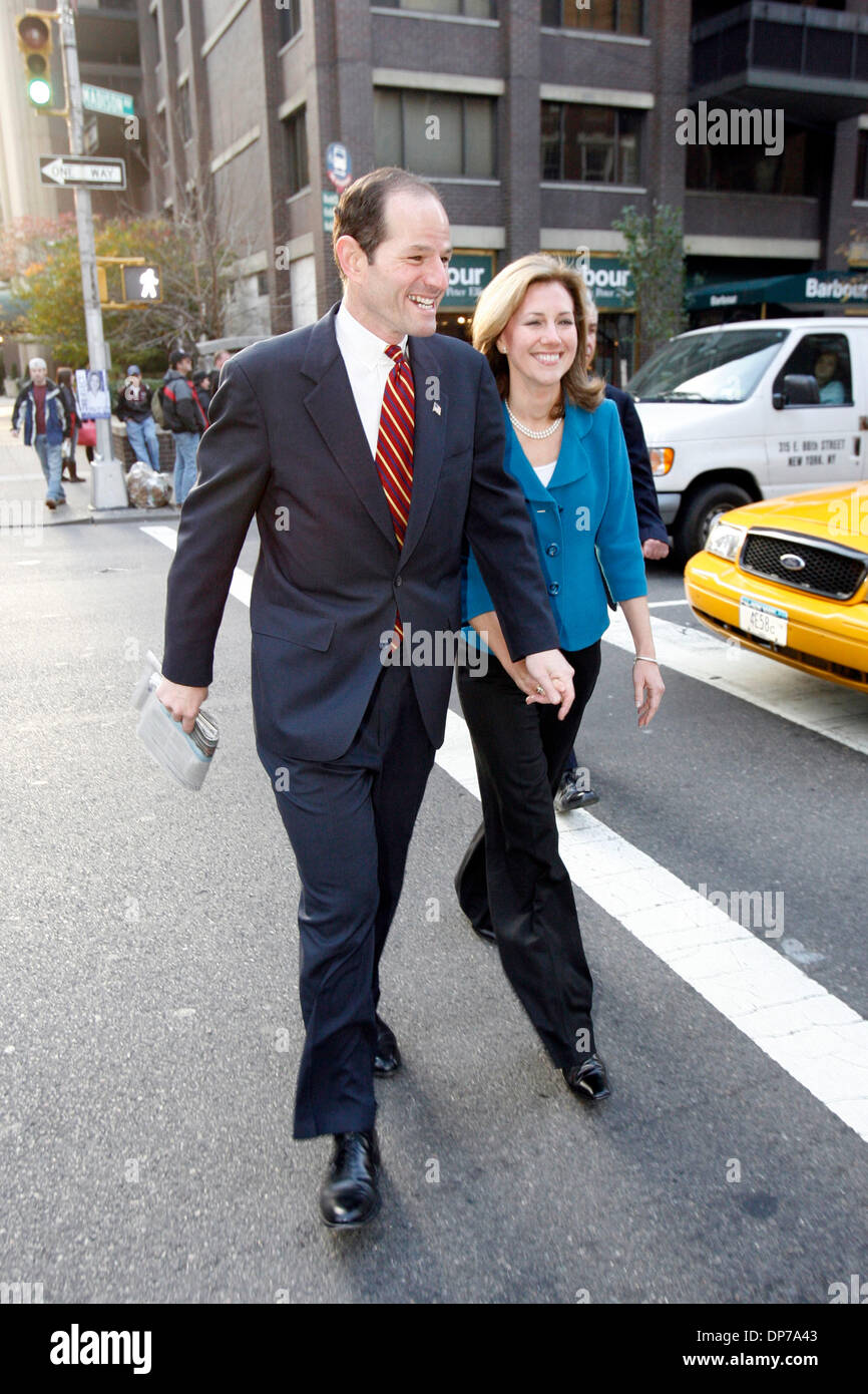 Nov 07, 2006; New York, NY, USA; After voting, Democratic gubernatorial ...