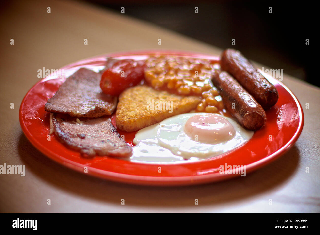 Fry up cooked breakfast Stock Photo