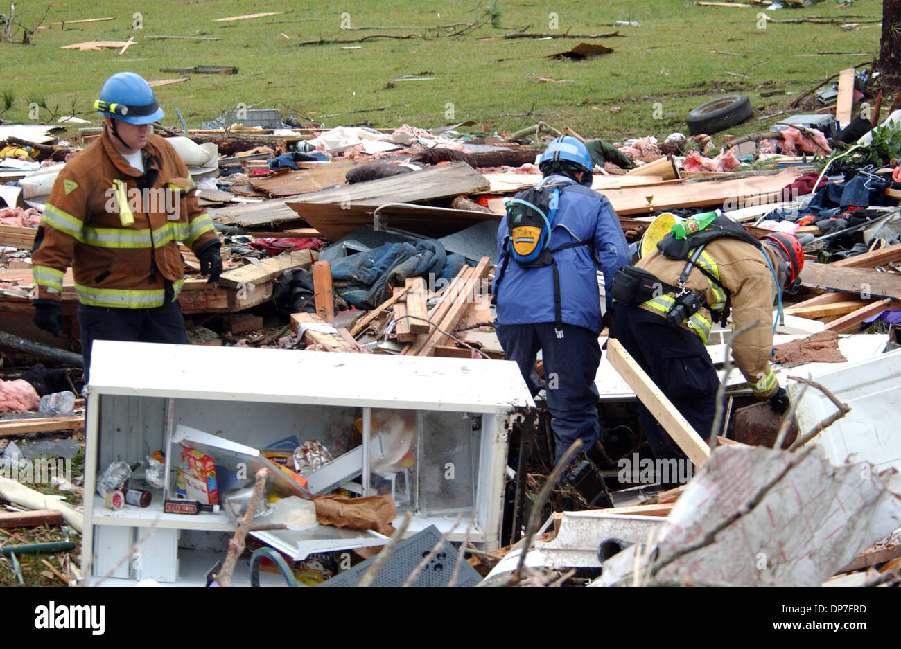 Nov 16, 2006; Riegelwood, NC, USA; Homes are demolished and cars are