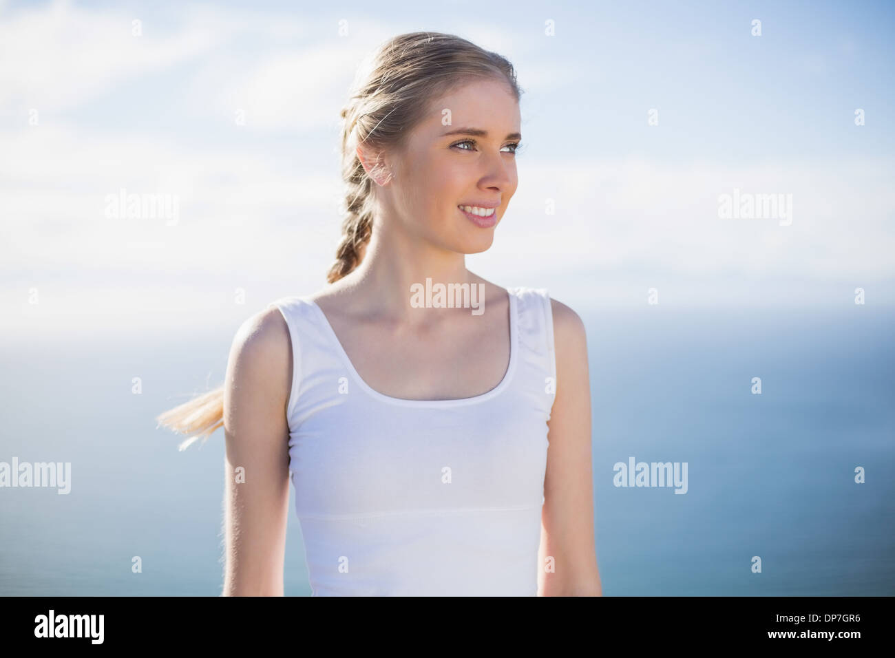 Charming woman long blonde hair hi-res stock photography and images - Alamy