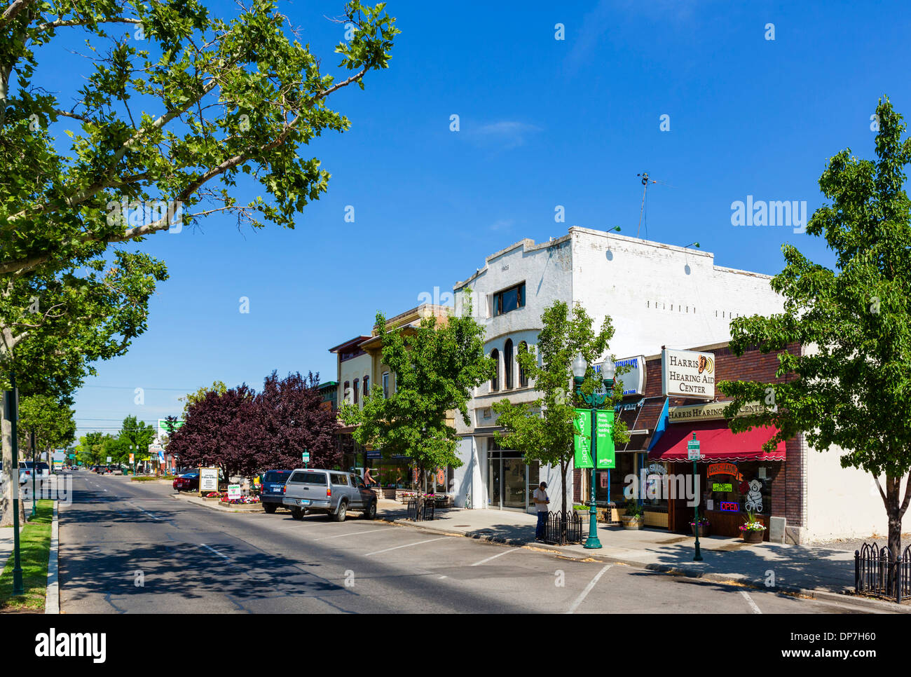 West Center Street in downtown Provo, Utah, USA Stock Photo