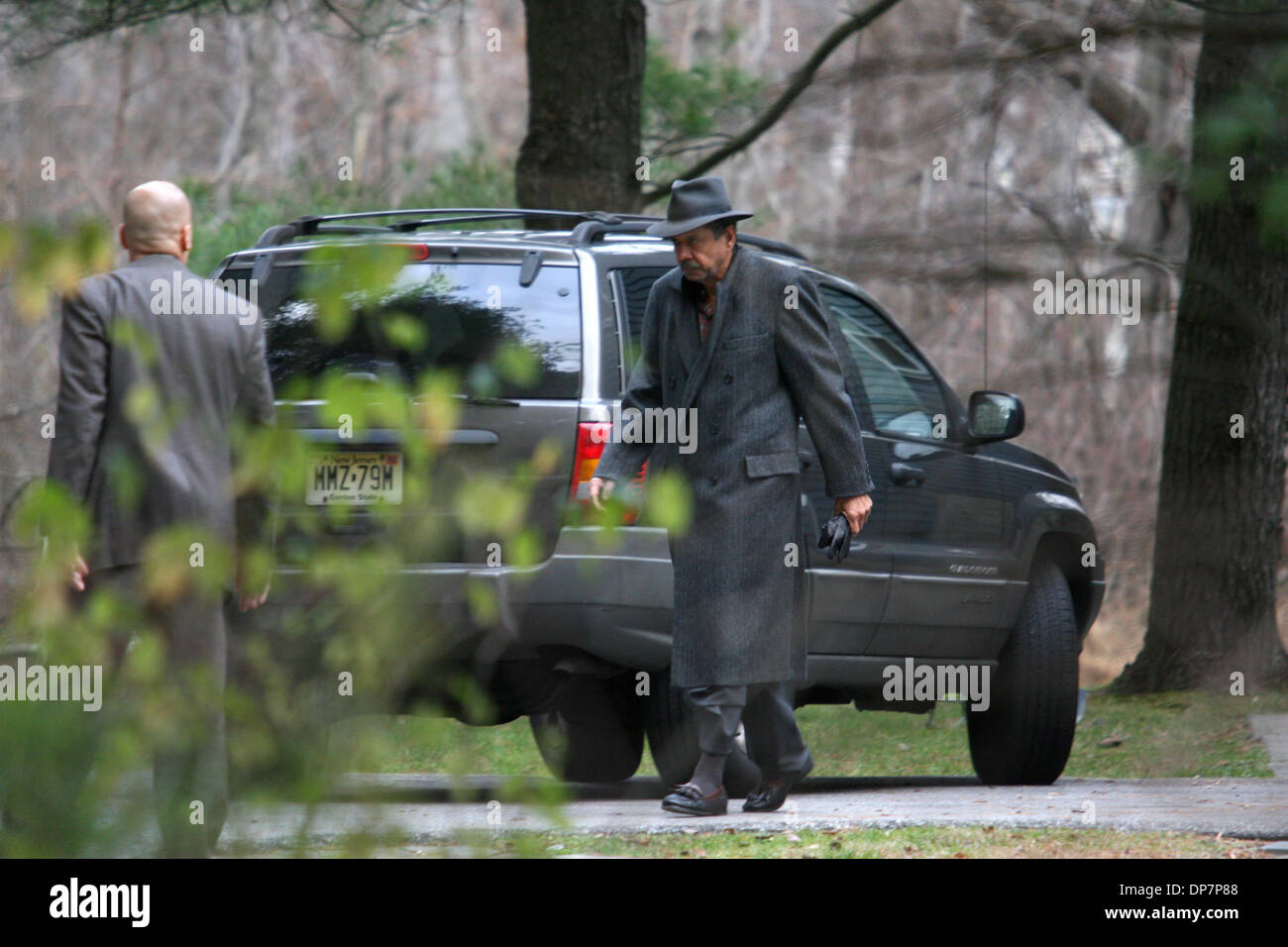 Nov 22, 2006; Chappaqua, NY, USA; CARLOS PEREZOLIVO exits his house