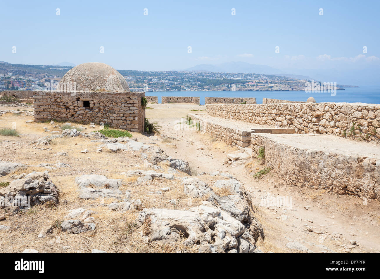 Venetian fortress in Rethymno, Crete Island, Greece Stock Photo