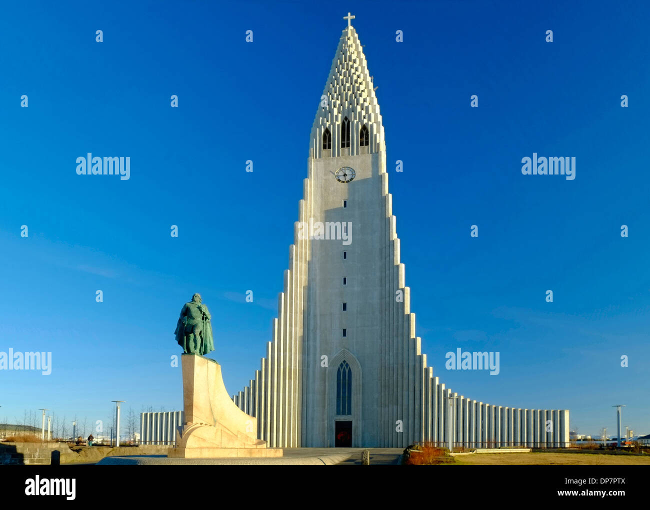 Hallgrimskirkja Cathedral, Reykjavik, Iceland Stock Photo