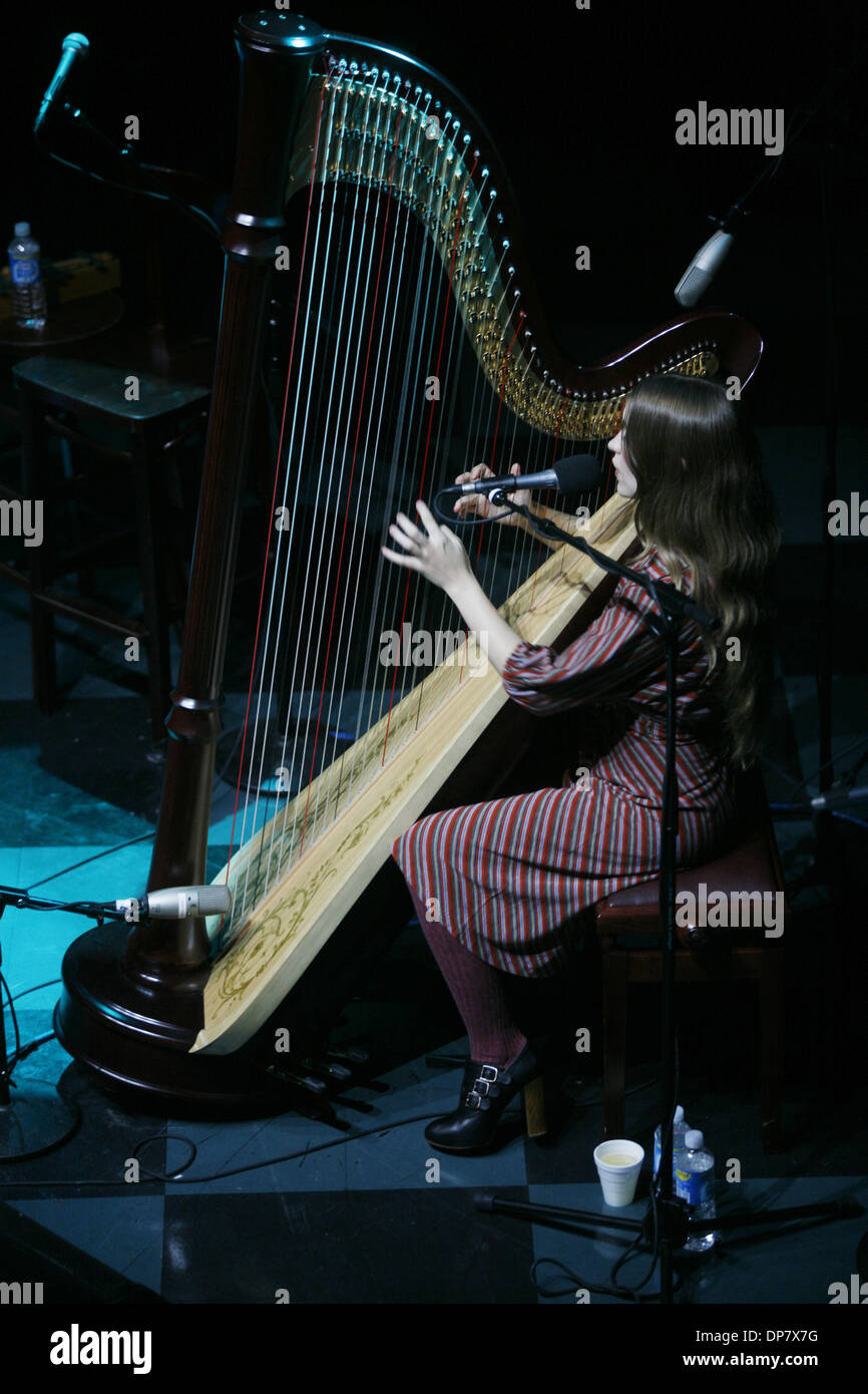 Nov 13, 2006; New York, NY, USA; Harpist singer JOANNA NEWSOM performing at Webster Hall. Mandatory Credit: Photo by Aviv Small/ZUMA Press. (©) Copyright 2006 by Aviv Small Stock Photo