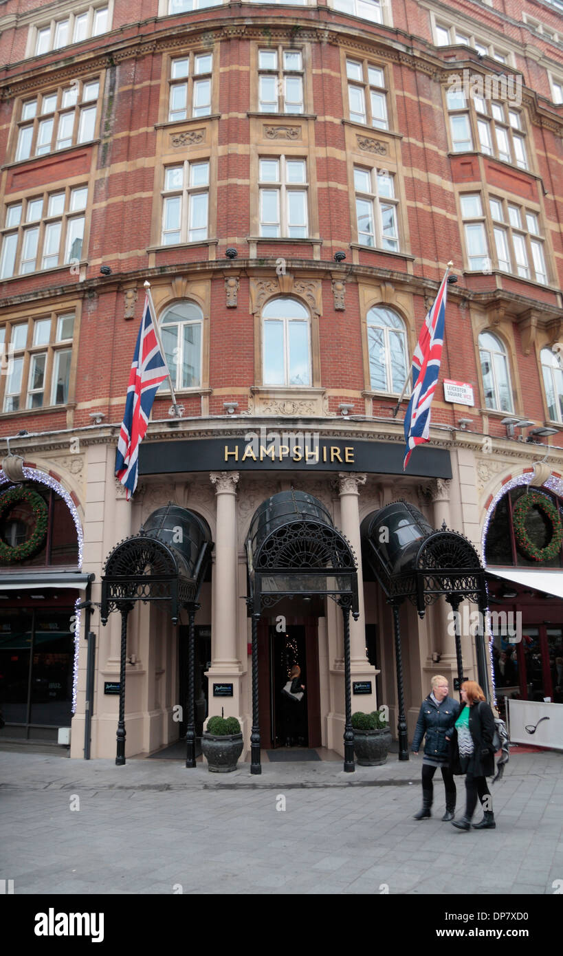 Main entrance to The Radisson Blu Edwardian Hampshire Hotel, Leicester