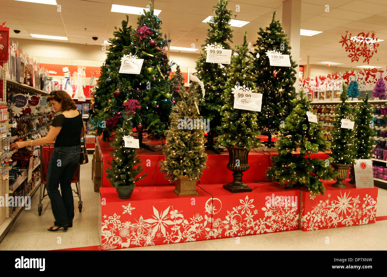 christmas tree in store