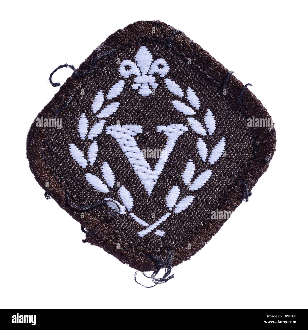 Brown Venture Scouts badge Stock Photo