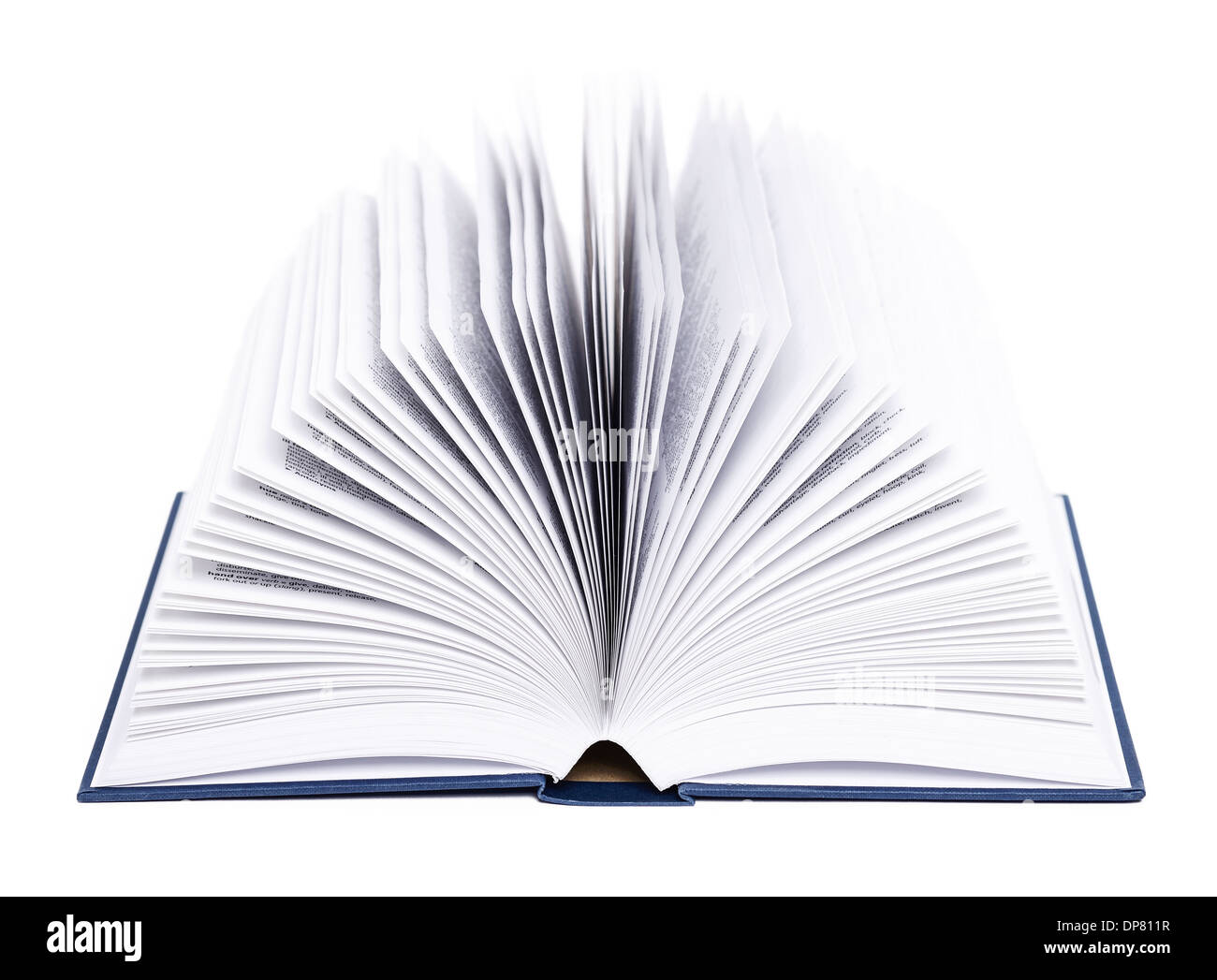 Pages of a book fanned open Stock Photo