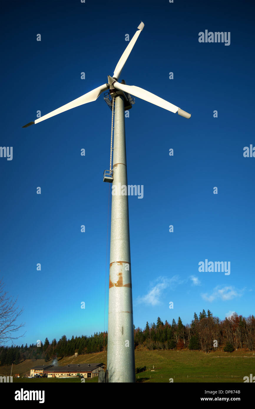 wind turbine in Switzerland Stock Photo Alamy