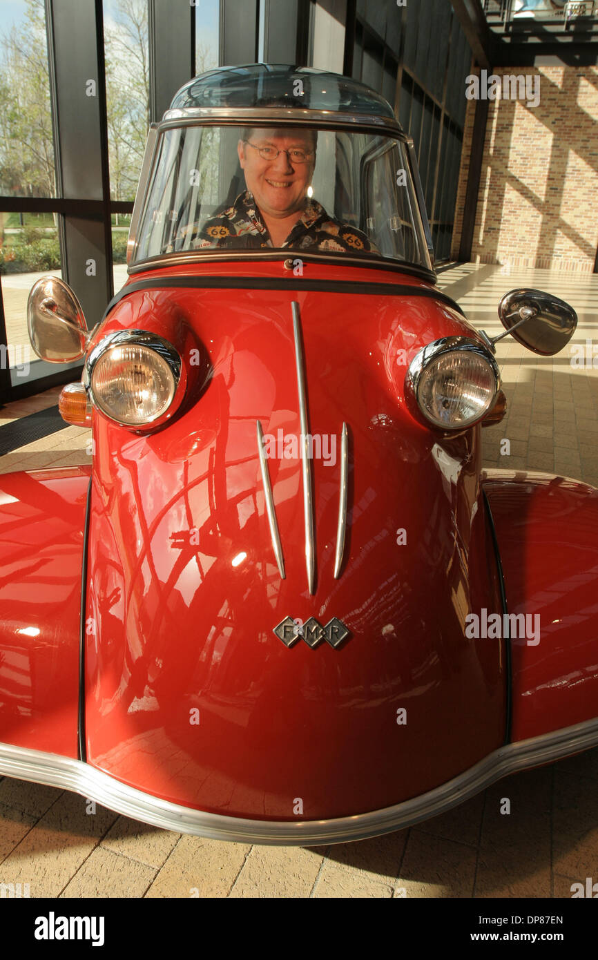 Mar 02, 2006 - Emeryville, California, USA - JOHN LASSETER, 49, writer/director of the animated motion picture 'Cars,' poses in his Pixar office with toys based on characters from the upcoming film. Lasseter is the co-founder of Pixar. (Credit Image: © Martin Klimek/ZUMA Press) Stock Photo