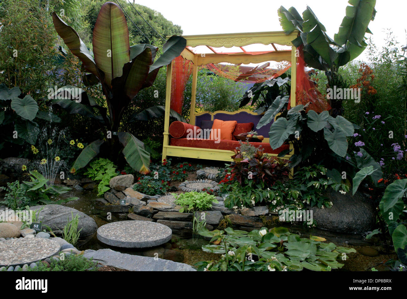 (Published 6/18/2006, I-34) June 9, 2006_San Diego, CA_Quail Botanical Gardens Stock Photo