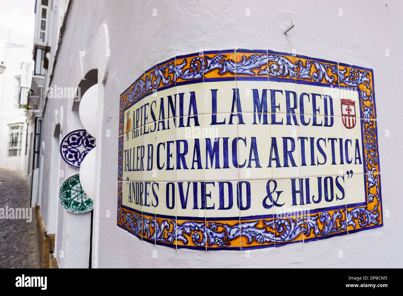 White Towns of Andalusia, Arcos de la Frontera, Capilla de La Annunziata Stock Photo