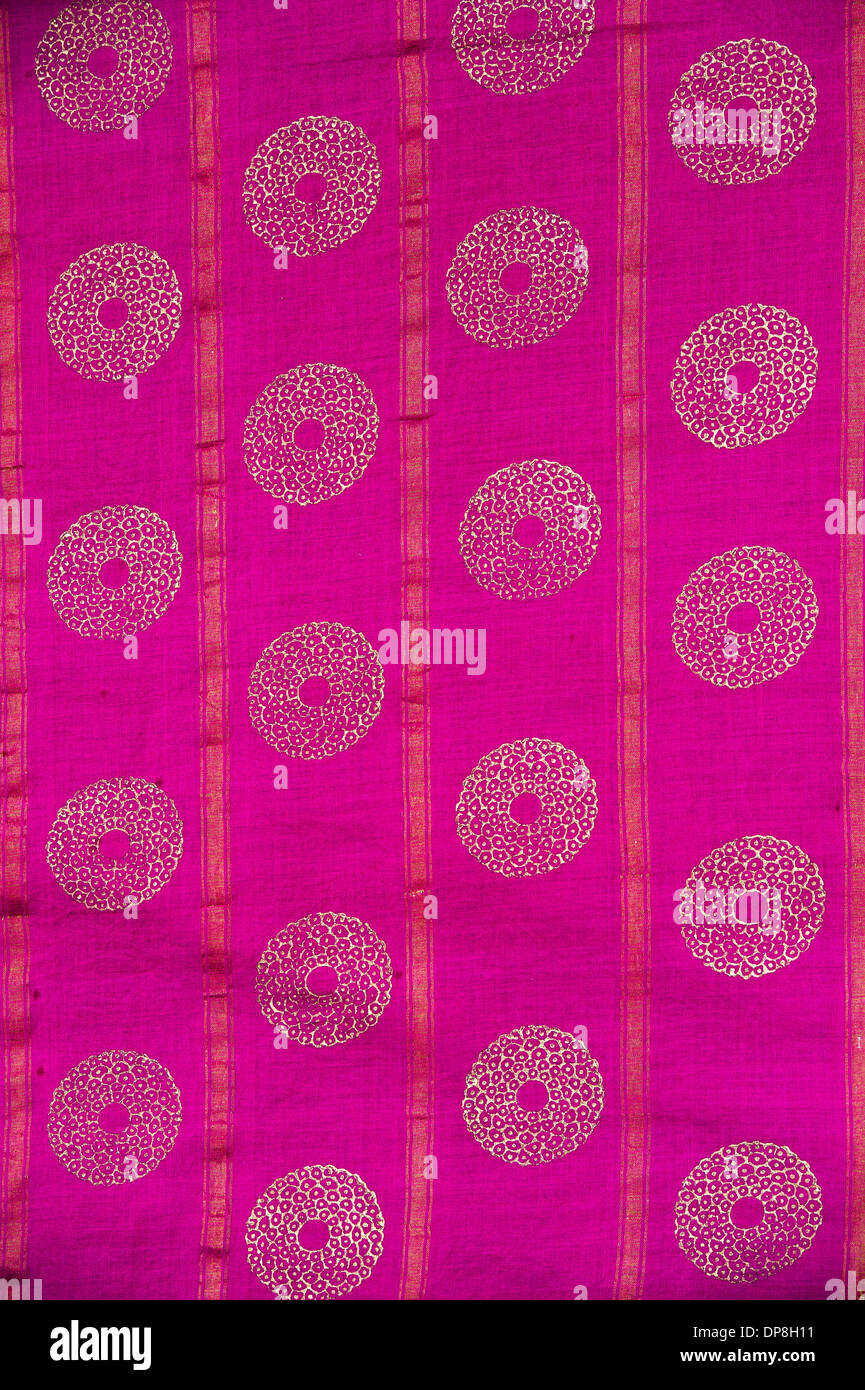 Colourful Indian sari pattern Stock Photo Alamy