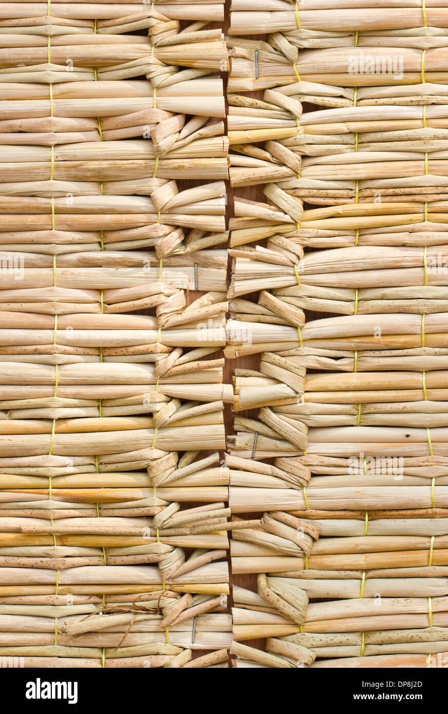 Bamboo mat background. Stock Photo
