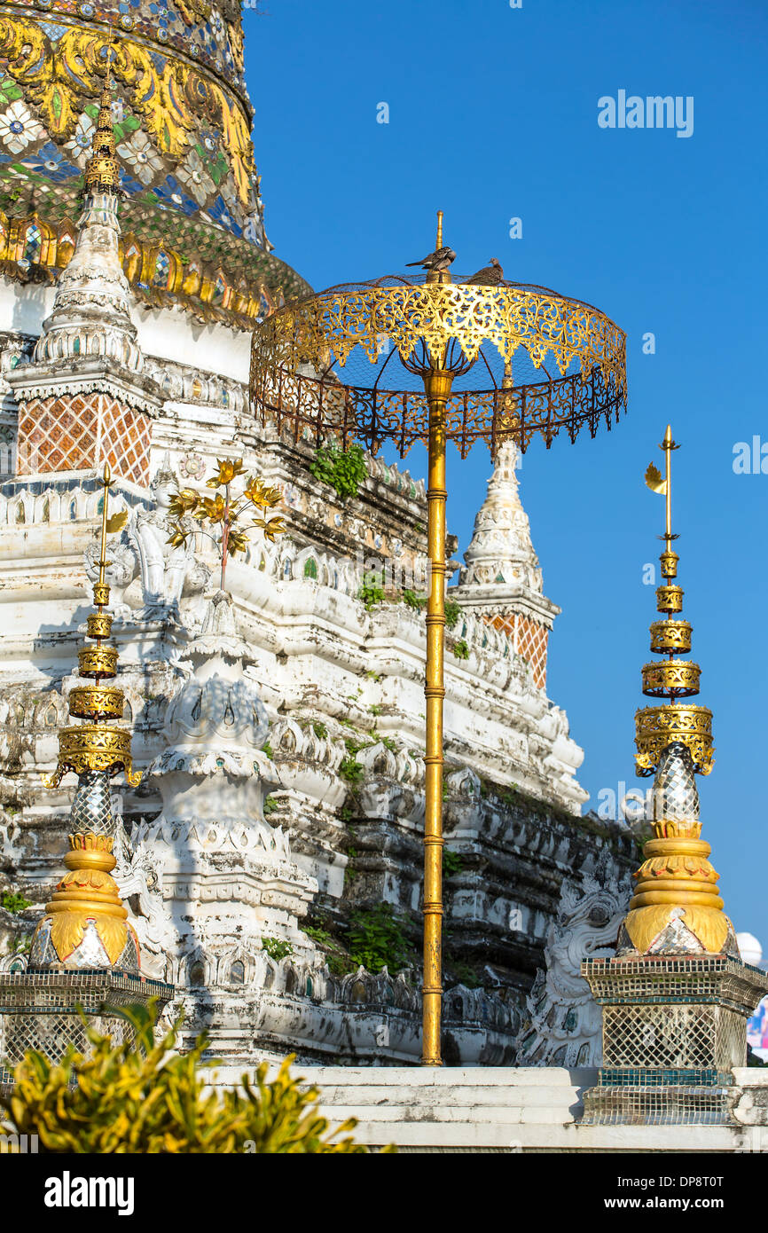 Stupa at Wat Saen Fang temple in Chiang Mai, Thailand Stock Photo