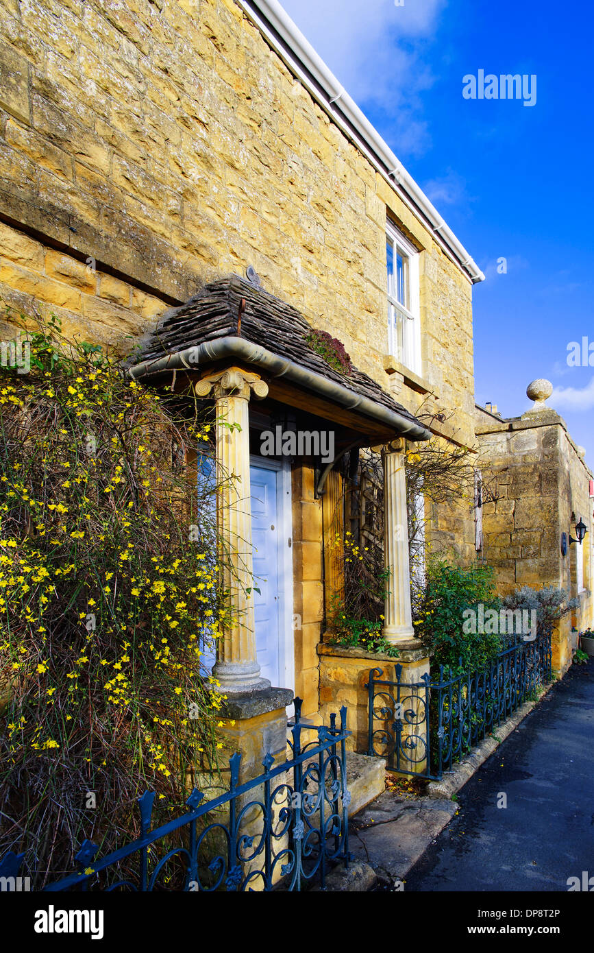 high street broadway cotswolds worcestershire Stock Photo